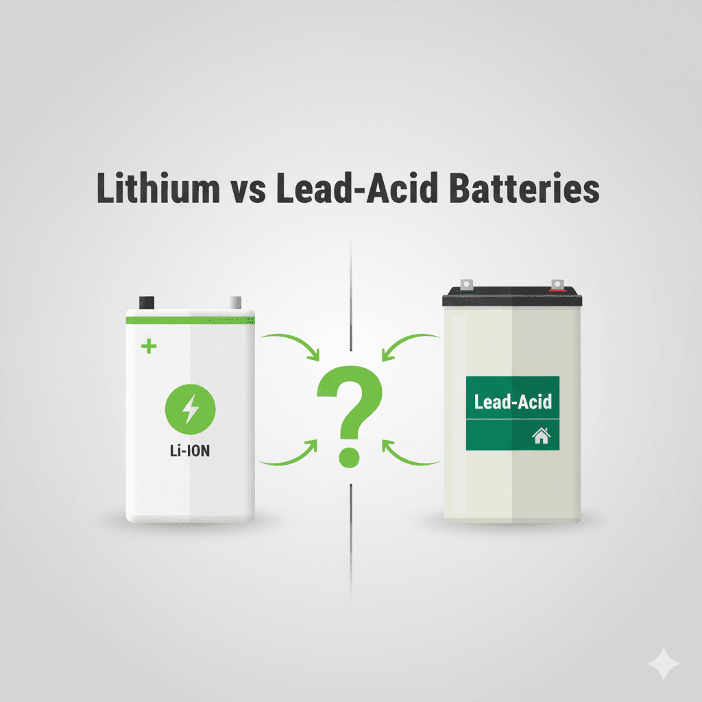 Lithium vs Lead-Acid Batteries: Which is Better for Your Power Backup?