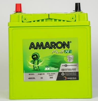 AMARON FLO Automotive Battery - 40B20L (AAM-FL-00040B20L) (35 AH)